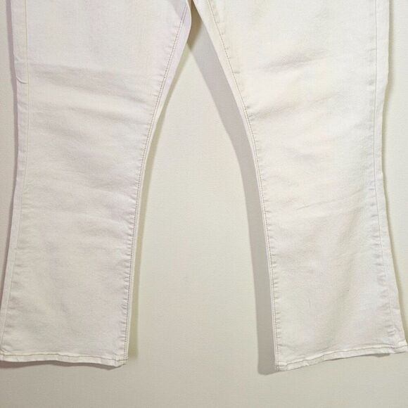 NWT LOFT WHITE/CREAM THE KICK CROP HIGH RISE PANT SIZE 30 - Picture 6 of 15